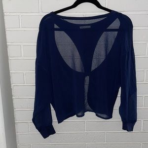 Sheer intricate backside top from Nine bird.